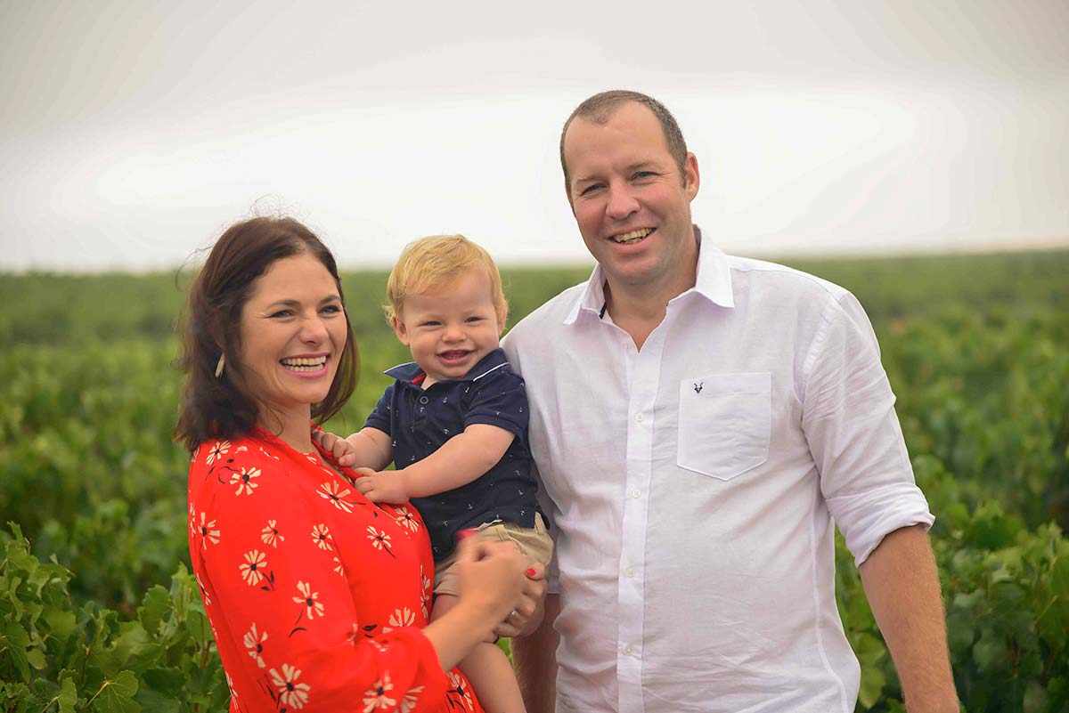 Francois van Niekerk and family